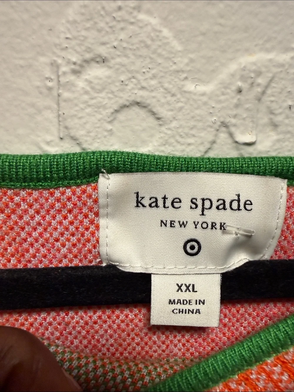 Kate spade Multicolor Plaid Knit Sleeveless Dress with Green Trim